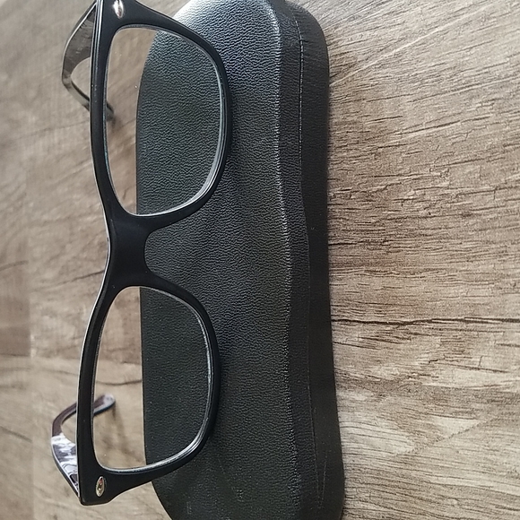 Ray Ban Thick Black Lensed Matte Black Camouflage Texture Unisex Eyeglasses - Picture 5 of 10